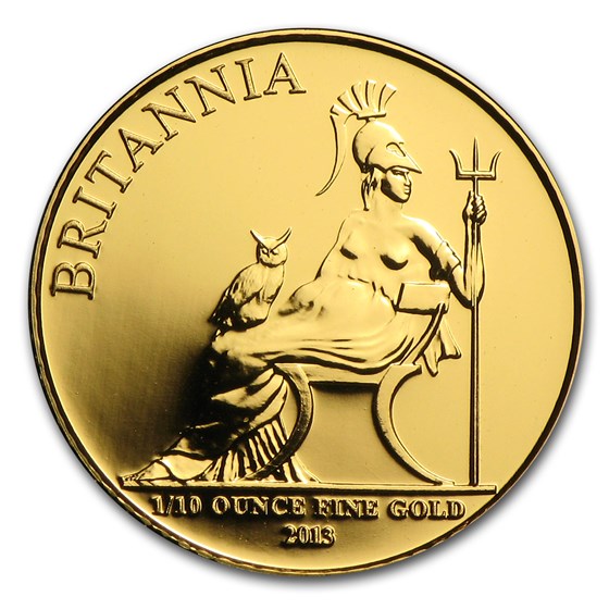 2013 Great Britain 1/10 oz Gold Britannia BU 2013 Great Britain 1/10 oz Gold Britannia BU